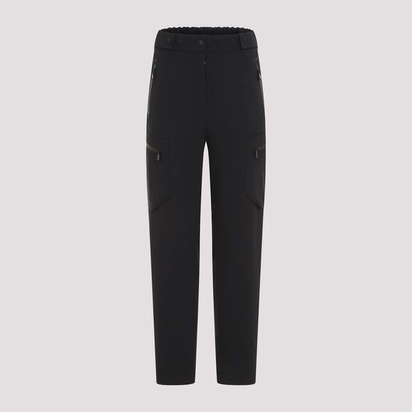Elegant Stretch Polyamide Trousers in Black - Picture 2 of 4